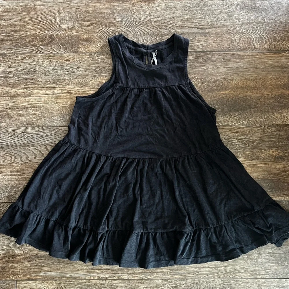 Anthropologie Georgia Tiered Sleeveless Tunic
Babydoll Tank Top Black | XS | NWT - Picture 2 of 6